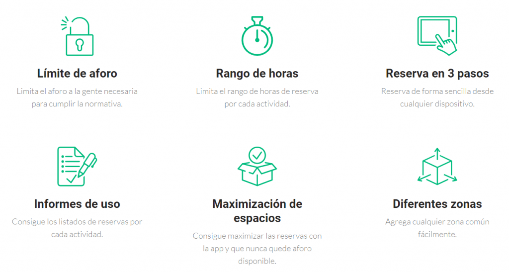 app control aforo covid