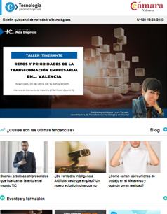 Taller Itinerante: Retos y prioridades de la Transformación Empresarial. Boletín nº129