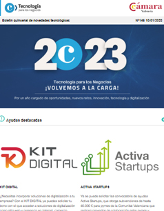 Tecnología para los Negocios te desea feliz año nuevo con el primer boletín del 2023. Boletín nº146
