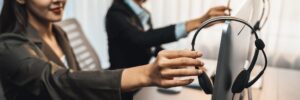 Trabajadores de atención al cliente